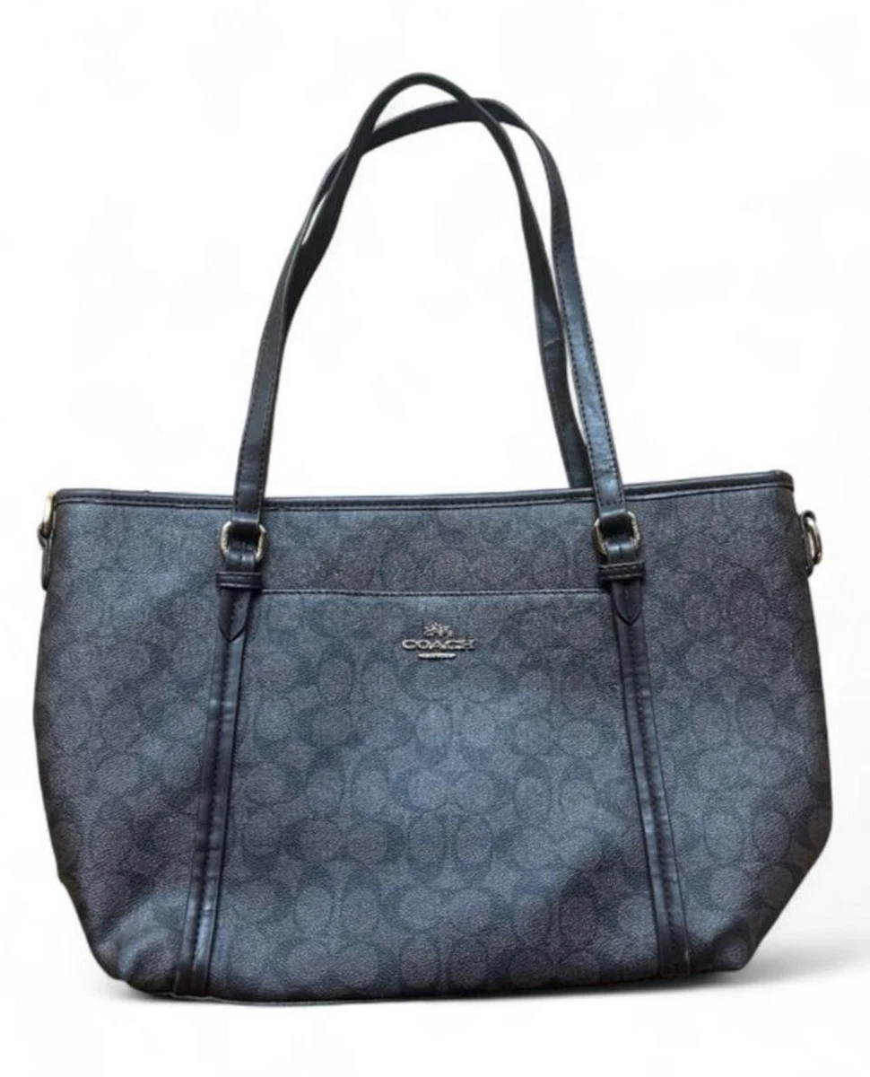 Coach Gray Leather Tote for sale | eBay