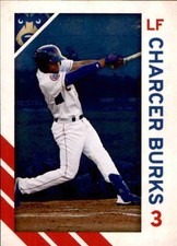 2019 Tennessee Smokies Grandstand 5 Charcer Burks Houston Texas TX Baseball Card