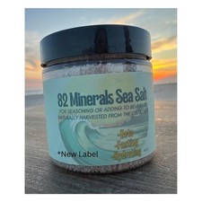 82 Minerals French Grey Sea Salt  Premium Hand-Harvested Sel Gris  4oz Coarse