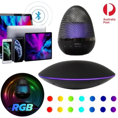 Magnetic Levitating Bluetooth Speaker Light LED RGB Rotating Floating Decor Lamp