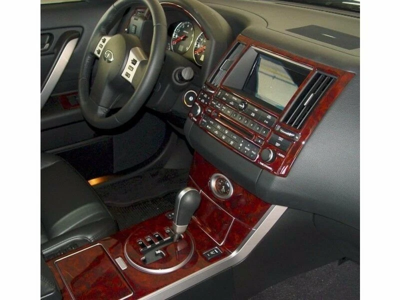 PARA INFINITI FX 35 FX 45 2006 2007 2008 NUEVO JUEGO INTERIOR MADERA TABLERO MOLDURAS KIT Foto 4 de 4