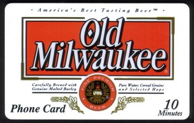 10m Old Milwaukee Fein Premium Bier Große Logo (Sammler Ed) Handy Karte
