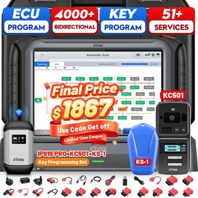 XTOOL IP919 PRO+KC501+KS1 Car Key Programmer Set Diagnostic Tool ECU Programming