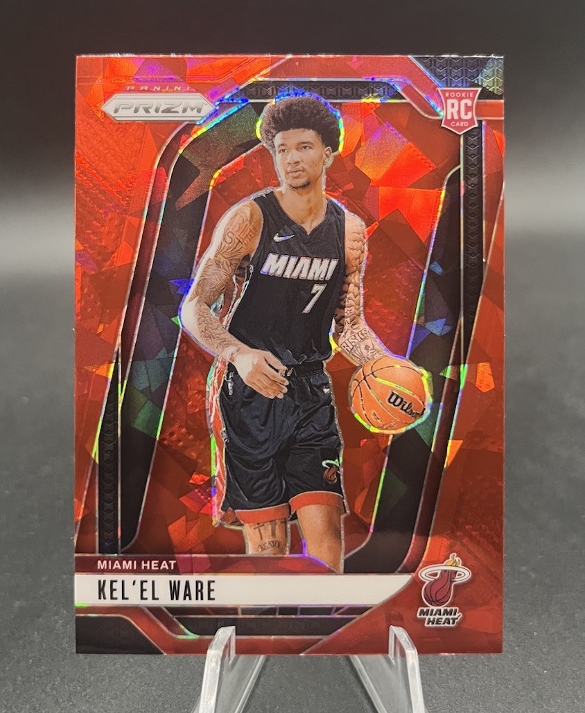 2024-25 Prizm KEL’EL WARE Red Cracked Ice Color Match Rookie Card RC Heat #248