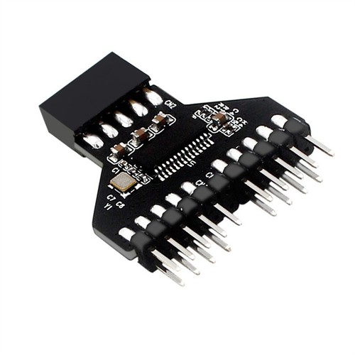 USB2.0 9Pin Splitter Mainboard Female 1 To 2 Male Extension Connector USB HUB - Afbeelding 4 van 11