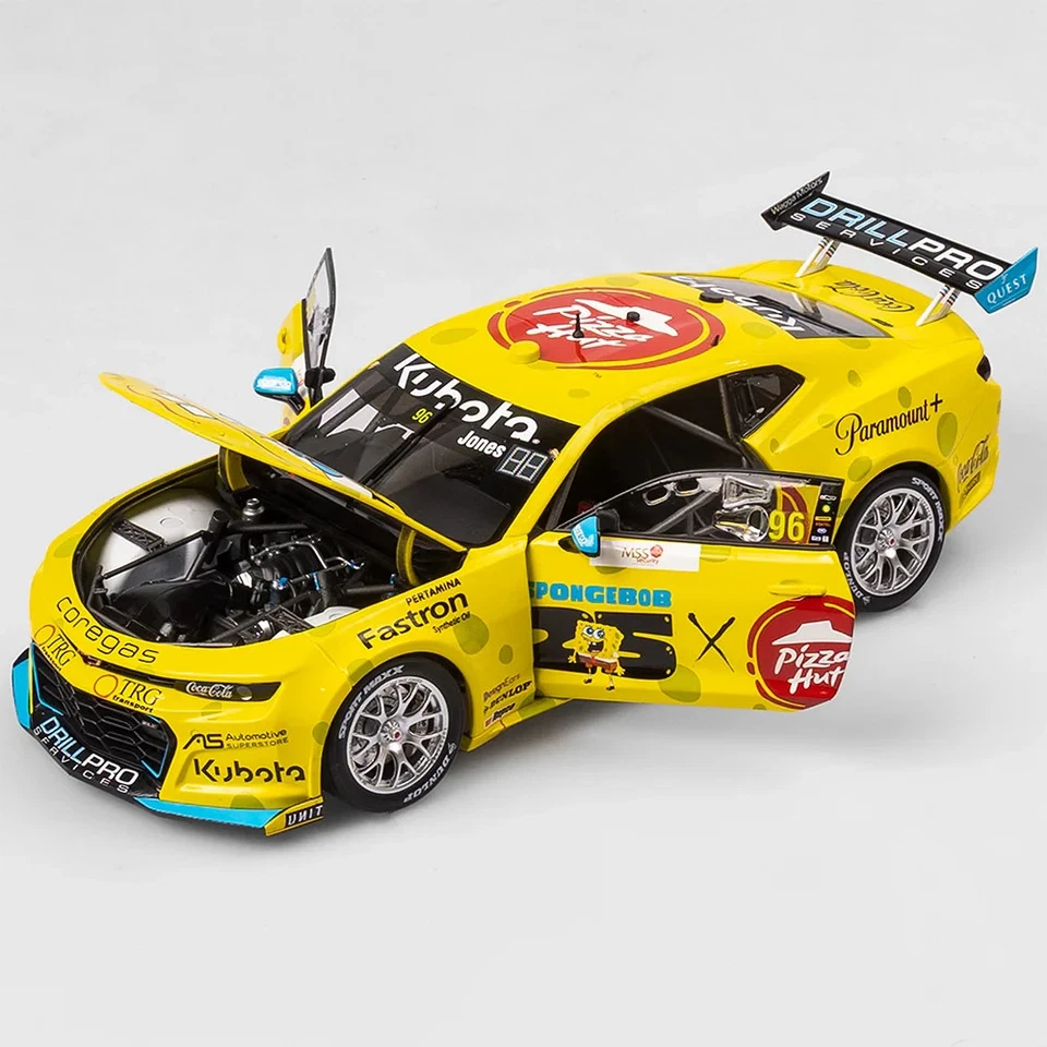 1:18 BJR Camaro ZL1 SpongeBob SquarePants Pizza Hut #96 Macauley Jones 2024 AGP - image 3 of 4