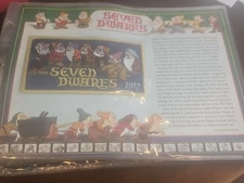 seven dwarfs 7 willabee and ward 9x12 patch disney collection sheet w&w display