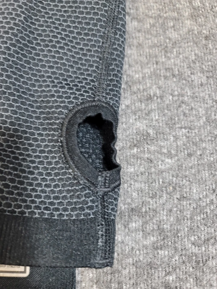 Nike Pro Combat Hyperwarm Dri-Fit Knit Compression Mock Long Sleeve Top Men’s S - Image 4 of 4