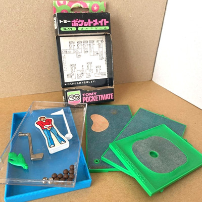 TOMY Pocket Mate S-11 Golf Portable Game Vintage 1978 Made In Japan Rust on Ball
