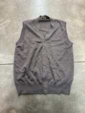LORO PIANA Men's 100 Cashmere Wool Vest  5 Buttons; Made in Italy; MAA719