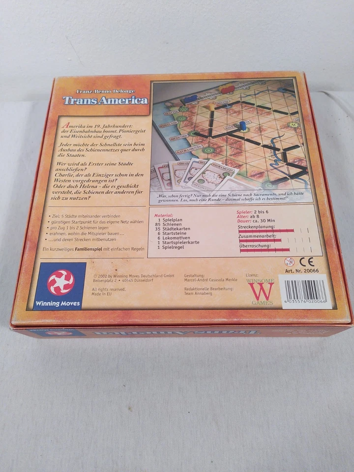 Trans America - Winning Moves - vollständig, Top Zustand - Gesellschaftsspiel - Bild 3 von 4