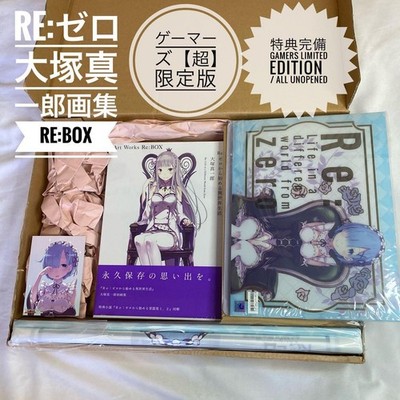Re:Zero Shinichiro Otsuka Art Book Box Set Limited Edition with Tapestry