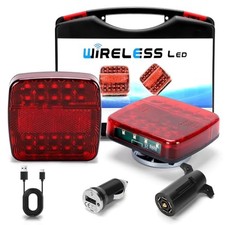 Wireless Magnetic LED Trailer Lights, 2.4GHz 100 Feet Stable Signal, Storage
