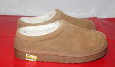 Women's Amira Suede Clog Slippers Stars Above Brown Size 7 NEW 