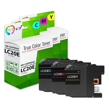 3Pk TCT LC20E LC20EC LC20EM LC20EY HY For Brother MFC-J5920DW J985DW Comp Ink