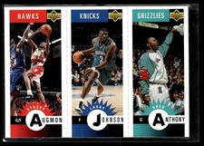 1996-97 Collector's Choice Mini-Cards #M85 S. Augmon/Larry Johnson/Greg Anthony