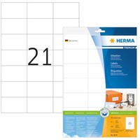 Herma 8634 Etiketten Premium A4 70X42,3Mm 210 StüCk Rechteckig Papier Matt Weiß