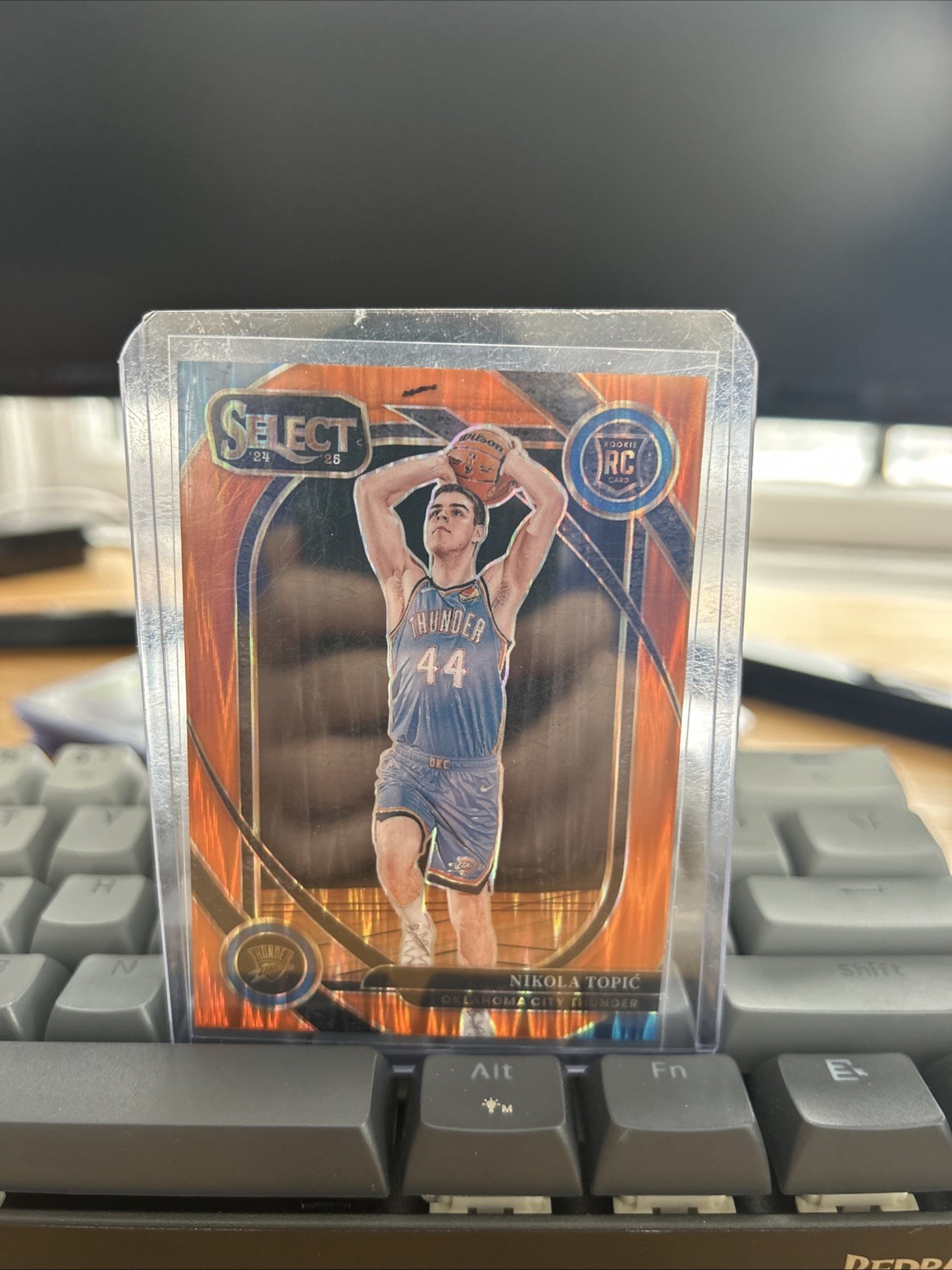 2024-25 Panini Select - Courtside Nikola Topic #286 Orange Flash Prizm (RC)