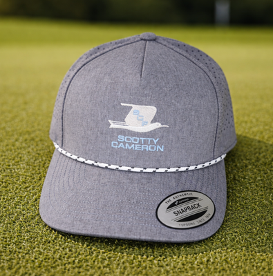 Scotty Cameron Gallery IN FLIGHT RETRO BRAIDED ROPE Hat Gray New