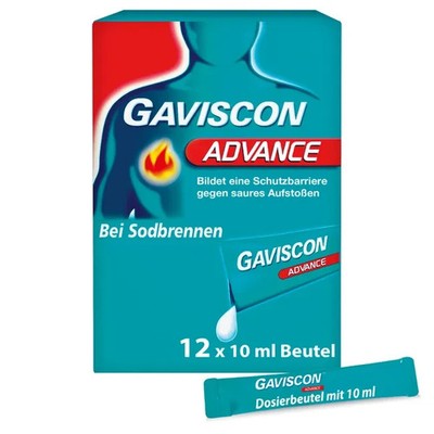 GAVISCON Advance Pfefferminz Suspension ,12X10 ml,PZN: 02240760