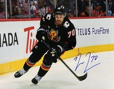 RYAN LOMBERG SIGNED 8x10 #2 - CALGARY FLAMES / PANTHERS - BLASTY JERSEY w/COA