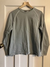 Vintage Contrast Seam 100% Cotton Long Sleeve Ted Baker Duck Egg Blue Top Size 4