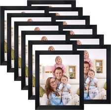 Black 8X10 Picture Frame Bulk, Multi 8 X 10 Photo Frames Set for Wall Hanging or