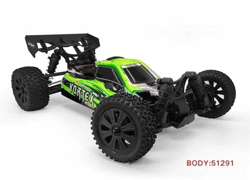 Hsp VORTEX Brushless Buggy Green - Black 1/10 Rc (no Battery and Charge) - Immagine 2 di 4