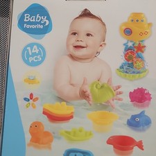Baby Favorite Bath Toy Set Multicolor 14 PCS Unisex Accessories Collection