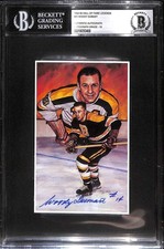 1992-96 Legends Of Hockey 45 Woody Dumart HOF BGS Auto 10 Autograph BAS B101702