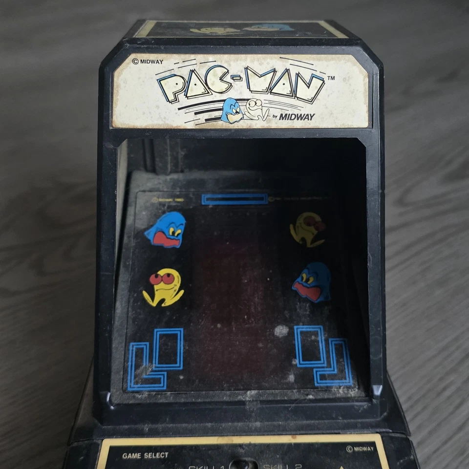 Mini juego de máquina arcade Coleco Midway PAC-MAN 1981 de mesa [para piezas como está] Foto 2 de 4