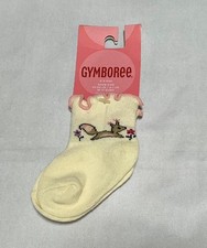 NWT Vtg Gymboree Pretty In Plum plums ivory squirrel socks 0-6 m shoe 01 02