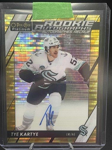 2023-24 O-Pee-Chee Platinum Rookie Seismic Gold /25 Tye Kartye #R-KA Auto RC