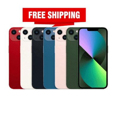 Apple iPhone 13 128GB 512GB Unlocked ATT Verizon 5G LTE Red Blue 