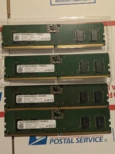 Micron 32GB DDR5 UDIMM PC5-5600 Desktop Computer Memory 4x 8GB