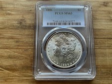 1886 Morgan Silver Dollar  PCGS MS63