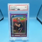 Panini 2024 Donruss Rated Rookie Drake Maye #379 Optic Preview Pink Prizm PSA 9