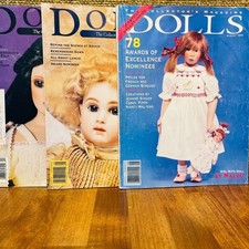 Dolls The Collector's Magazine Vintage 1993 Set of 3 Antique Dolls Collectors