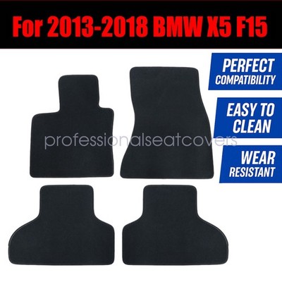 Front-Rear Floor Mats Carpet For 2013 2014 2015 2016 2017 2018 BMW X5 F15 Velour