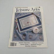 Leisure Arts The Magazine June 1990 Sweater E...