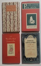 Peter Pauper Press 4 Book Lot - Insults, Puns, Limericks, Epitaphs - All in DJ's