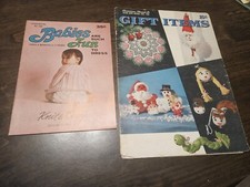 Lot Of 2 Crochet 50s 60s Booklets Vtg Babies 23 Pgs Collectible 15 Pgs GUC 9461  