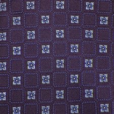 THE MENS STORE Purple Blue FLORAL SQUARE Self-tipped Woven Silk Tie NWT