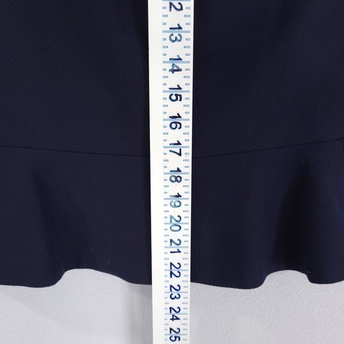 Boden Blazer Jacket Womens 8 Blue Snap Hidden Button Office Career Round Neck - Picture 9 of 11