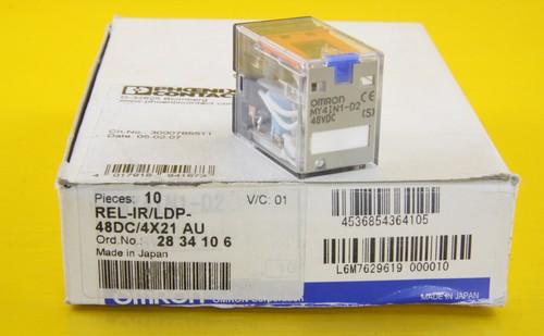 Phoenix / Omron REL-IR/LDP-48DC/4X21 AU Plug In Industrial Relay 48VDC (10 Pack) - Bild 8 von 9