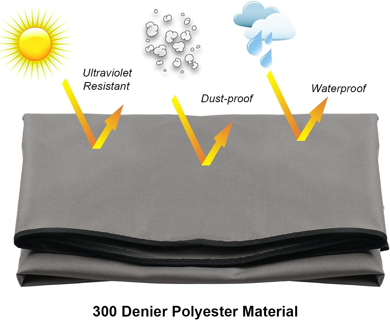 Outdoor Waterproof and Weatherproof TV Cover for 65 to 70 Inch outside