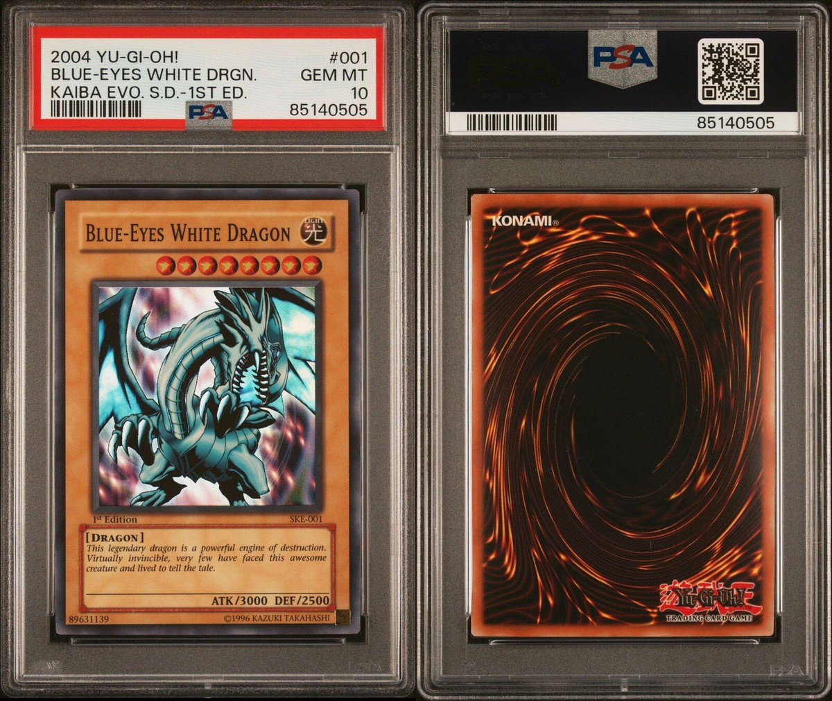 PSA 10 Blue-Eyes White Dragon SKE-001 1st Edition Holo PSA 10 Blue-Eyes White Dragon SKE-001 1st Edition Holo