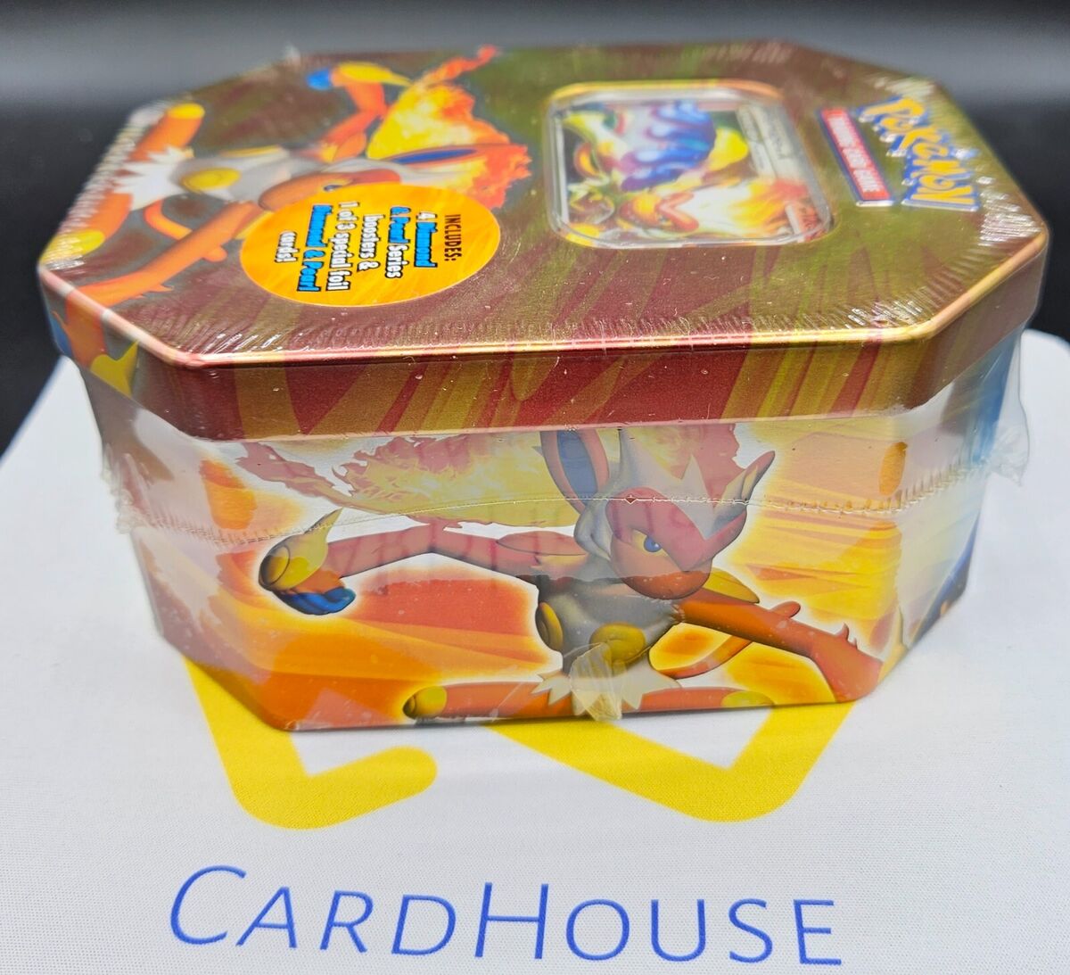 Infernape Lv.X Tin Diamond & Pearl 4x D&P Boosters Pokemon Infernape Lv.X Tin Diamond & Pearl 4x D&P Boosters Pokemon