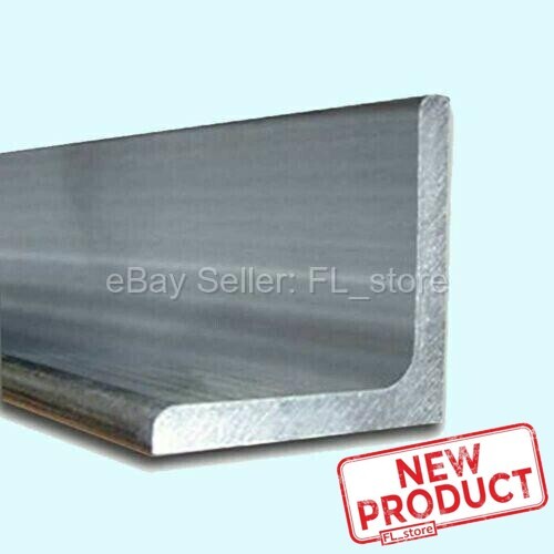 Aluminum Angle 1/4" x 4" x 4" x 4 Feet Length Unpolished Alloy 6061 90° Stock