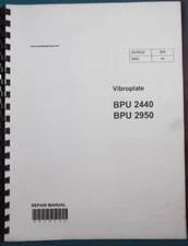 WACKER BPU --2440 BPU-2950 VIBROPLATE COMPACTOR SERVICE REPAIR WORKSHOP MANUAL